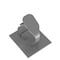Panduit Cable Clip, Nylon 6/6, 3/4 in Bundle Dia., Gray, 1.48 in L, 100 PK LWC75-A-C14 - alternate 1